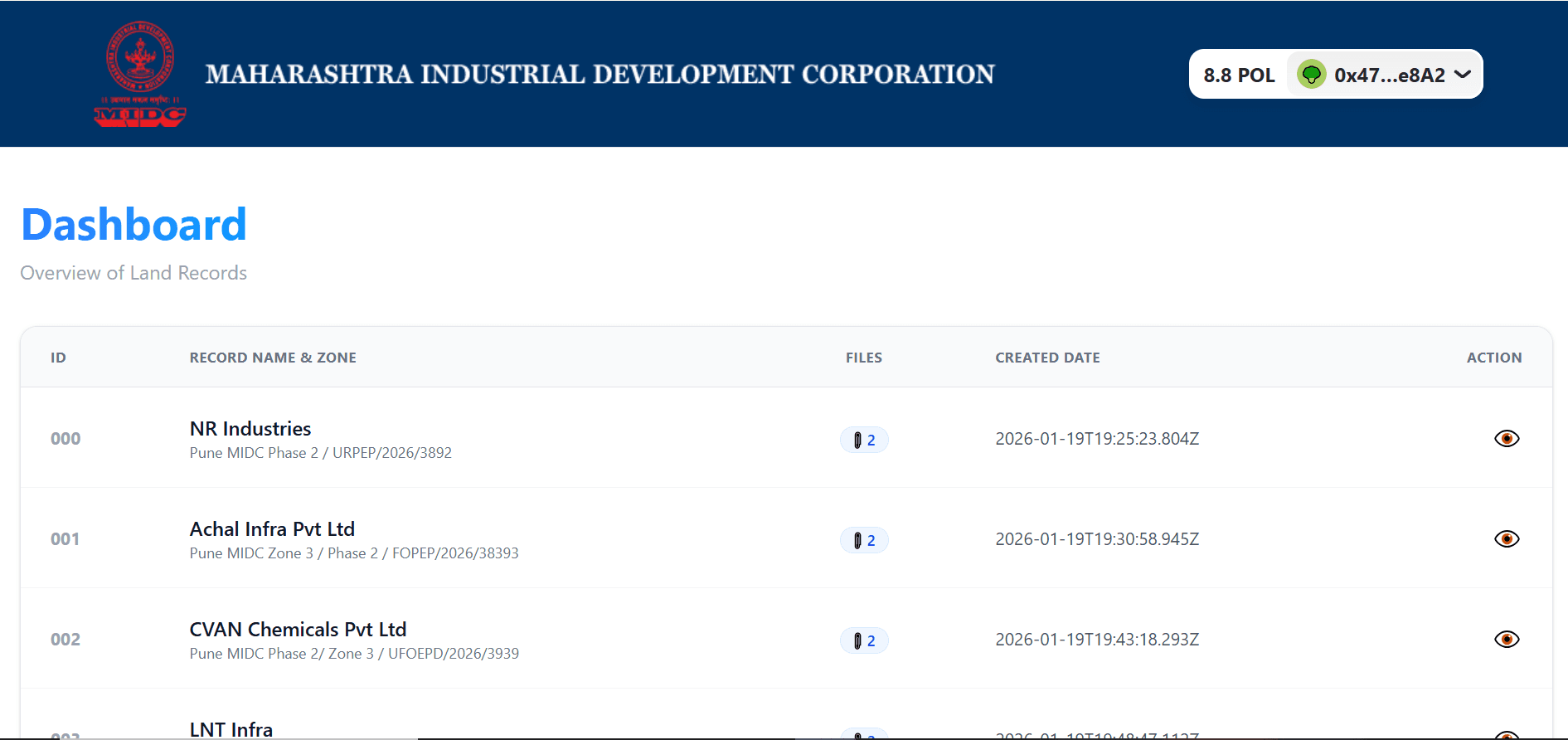 Document Storage Dapp